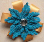 Corsage de fleur artificielle de dentelle de coton