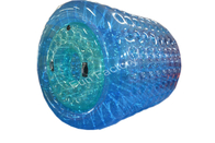 Biens de boule de l'eau de PVC 1.8m Zorb, rouleau de l'eau bleue adapté aux besoins du client