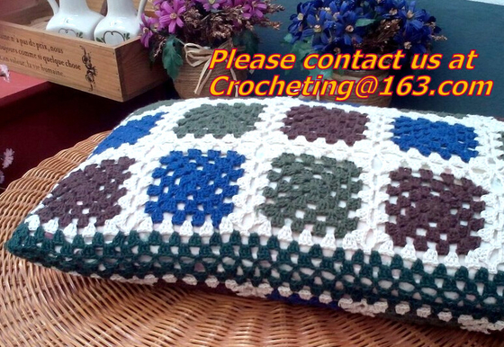 Caisse européenne d'oreiller de couverture de coussin de dentelle de crochet de coton pour le colorfu à la maison de cadeau de mariage de décor