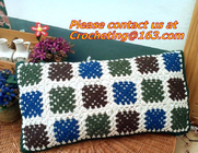 Caisse européenne d'oreiller de couverture de coussin de dentelle de crochet de coton pour le colorfu à la maison de cadeau de mariage de décor