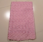 Tissu rose de dentelle d'organza, largeur de 130 - de 135cm