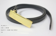 La ceinture noire de tissu d'unité centrale pour la ceinture de maintien de dames des femmes/1.4cm, shinny la boucle de nickel d'or