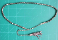 Nickelez les perles des ceintures de tissu de la chaîne 1cm de taille pour l'or de femmes avec le matériel en métal d'ABS