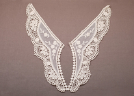 OEM blanc à la main 100 coton Peter Pan Crochet dentelle collier Motif pour vêtements