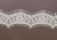 Tissu de OEM Crochet Ivoire coton vague cils Lace Trim personnalisés pour femmes