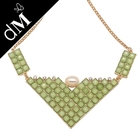 La résine perle les colliers handcrafted par style simple avec du charme de collier (JNL0134)