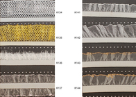 Couleur Nylon décoratif pure Wired tissé bande de jupe de ruban de dentelle élastique