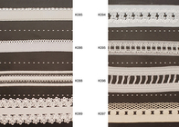 Tissé de tissu synthétique imprimé câblé élastique dentelle ruban vêtement Band