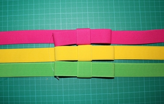 Chaîne de taille d'unité centrale avec des ceintures de tissu de glands pour des femmes en vert rose jaune, largeur de 2cm - de 3cm