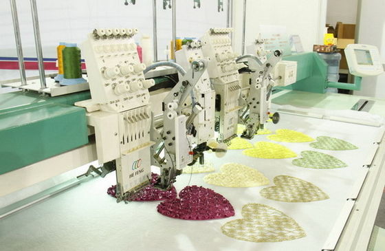 La robe d'habillement a informatisé les machines de enroulement de broderie d'appartement avec le dispositif de paillette