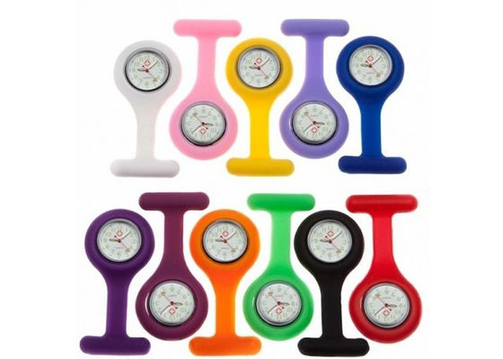 Personnalisé mouvement du Japon ou Chine mouvement Gel Silicone infirmières Fob Watch / 85 * 39 mm