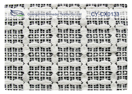 tissu de dentelle brodé par largeur de 120cm, tissu de fantaisie CY-CX0133 de dentelle