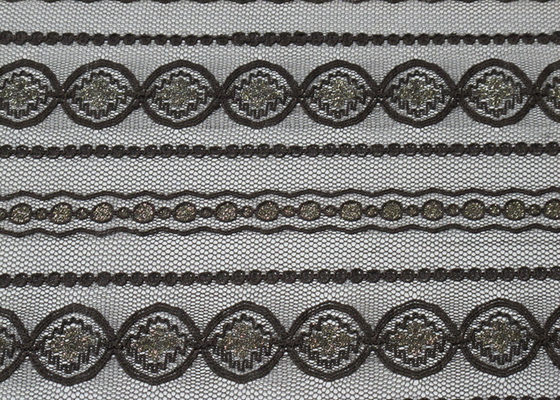 Tissu de maille métallique de dentelle de ténacité élevée pour la largeur CY-LW0208 de la tapisserie d'ameublement 150cm