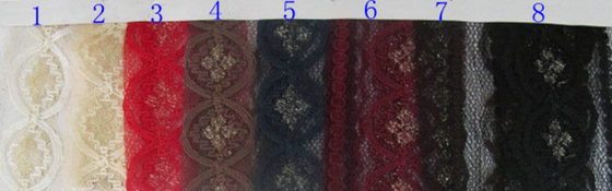 Tissu de maille métallique de dentelle de ténacité élevée pour la largeur CY-LW0208 de la tapisserie d'ameublement 150cm