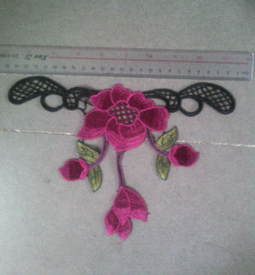 Motif d'habillement de collier de broderie de soluber de l'eau