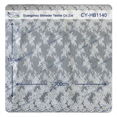 Équilibre élastique de dentelle de beau cil en nylon blanc/équilibre décoratif de dentelle