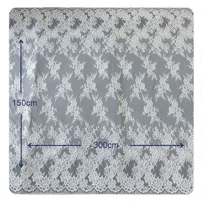Équilibre élastique de dentelle de beau cil en nylon blanc/équilibre décoratif de dentelle
