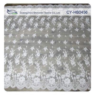 Épousant l'équilibre floral de dentelle de cil, UL de vente en gros de tissu de dentelle de cil examinée