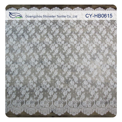 Équilibre de couture de dentelle de cil de fleur blanche pour la robe de mariage nuptiale