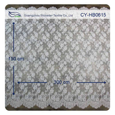 Équilibre de couture de dentelle de cil de fleur blanche pour la robe de mariage nuptiale