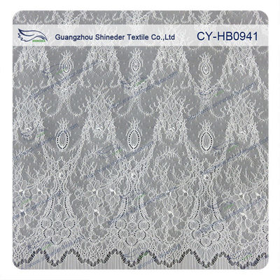 Tissu décoratif antique d'équilibre de dentelle de cil avec le feston, équilibre floral de dentelle