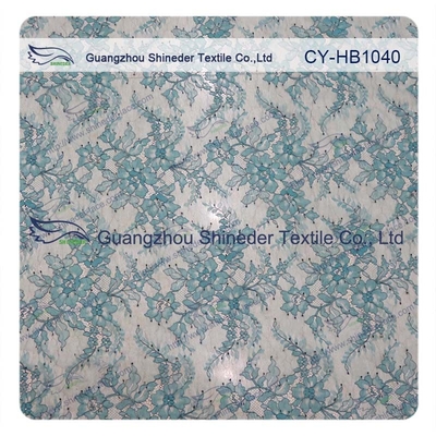 Tissu de couture coloré de robe de mariage d'équilibre de dentelle de guipure de cil
