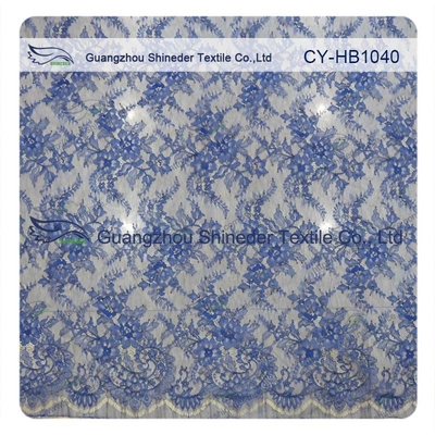 Tissu de couture coloré de robe de mariage d'équilibre de dentelle de guipure de cil