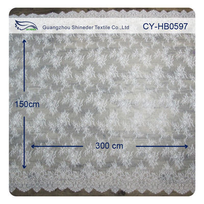 Le cil en nylon de bout droit de mode a hérissé l'équilibre de dentelle/tissu brodé de dentelle