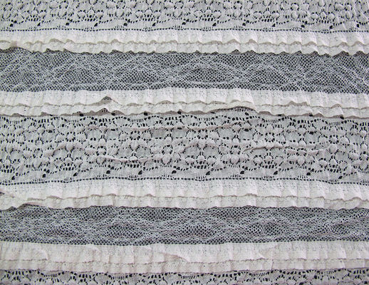 Tissu nuptiale multicouche 50' écologique d'équilibre de dentelle de bout droit « - 52" 'CY-LW0182