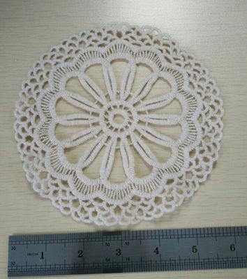 Dentelle soluble dans l'eau de Qmilch de couleur de cercle de correction d'équilibre décoratif naturel de dentelle