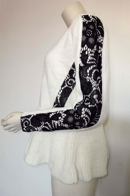 Lacez les vêtements lambrissés d'usage de chandails de pull de dames d'équilibre de cou d'unité centrale ou adapté aux besoins du client