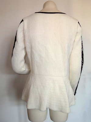Lacez les vêtements lambrissés d'usage de chandails de pull de dames d'équilibre de cou d'unité centrale ou adapté aux besoins du client