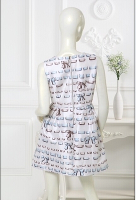 Robes de extinction de polyester des vêtements décontractés sans manche des femmes de l'impression de Digital