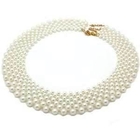 Les femmes démontables élégantes de cru ont perlé les colliers multi de perle de brin de collier pour des jeunes mariées