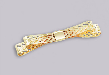 Barre d'équilibre de voie de garage en métal de noeud d'or, vêtement de fille et ceinture faits sur commande de femmes
