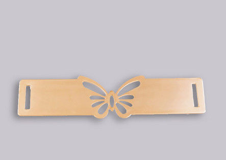 L'équilibre écologique en métal de barre en métal pour le vêtement et la ceinture avec creusent un papillon