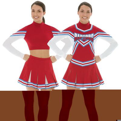 Habillement Cheerleading de la jeunesse métallique de fausses pierres d'équipe d'acclamation avec des arcs