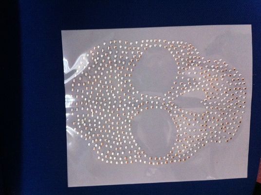 Difficulté chaude de modèle de crâne à moitié autour des transferts de chaleur de fausse pierre POUR des pantalons de sacs
