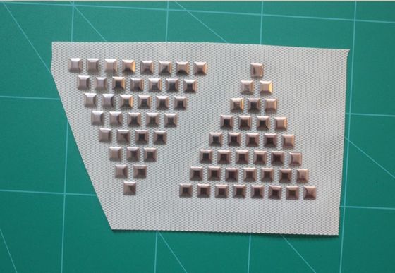 Transfert en aluminium de difficulté chaude simple, transferts de chaleur triangulaires de fausse pierre de modèle