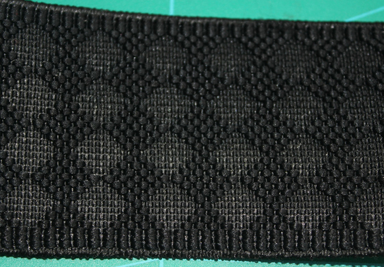Modèle élastique de losange de sangle de diamant noir de nylon/Spandex pour des sacs à main
