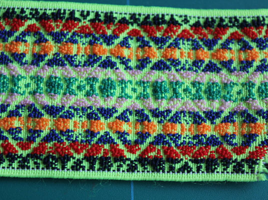 Nylon/Spandex élastiques de Colorized de fluorescence de sangle tissés par bagage