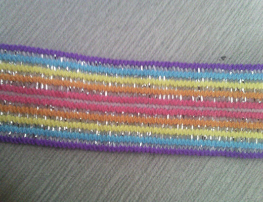 Sangle élastique multicolore