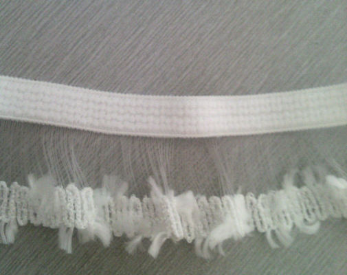 Sangle élastique tissée blanche