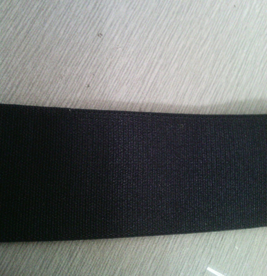 Sangle élastique en caoutchouc simple noire d'habillement et de ceinture pour des sacs à main/landaus d'emballage