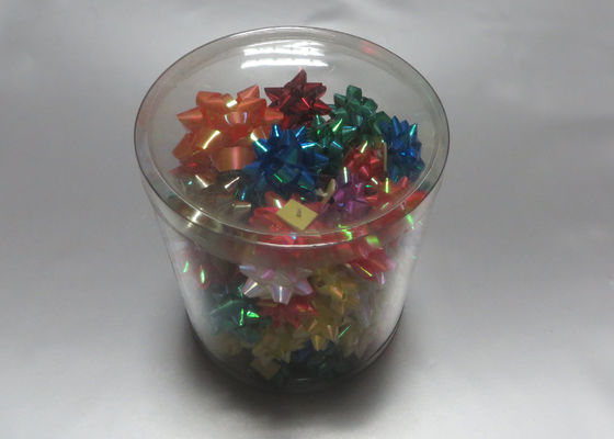 Or, rouge, mini ruban bleu d'arc de cadeau d'étoile avec du polypropylène pour la décoration de cadeau