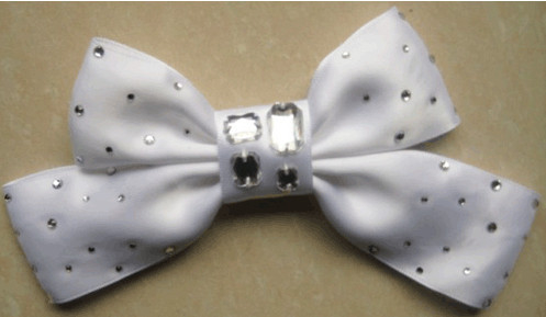ruban 3D avec le corsage chaud de fleur artificielle de difficulté dans la pierre claire blanche