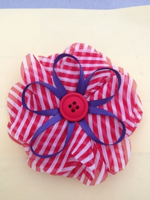 Rose de corsage de fleur artificielle de mousseline de soie, corsages de fleur de tissu de fausse pierre de Pin