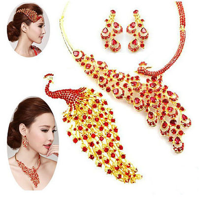 Couronne animale faite main exquise de boucles d'oreille de collier de bijoux pour les femmes, filles
