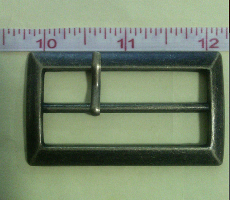 La boucle de ceinture de tissu de place de Gunmetal d'électrodéposition, jeans mettent en sac des boucles de militaires de zinc