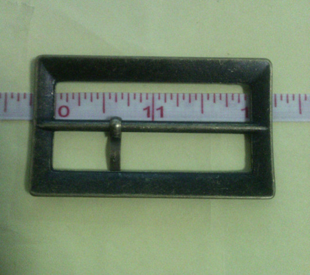 La boucle de ceinture de tissu de place de Gunmetal d'électrodéposition, jeans mettent en sac des boucles de militaires de zinc